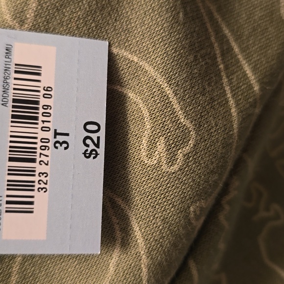 OKIE DOKIE TODDLER BOYS GREEN DINOSAUR ZIPPERED HOODIE SIZE 3T - Picture 6 of 8